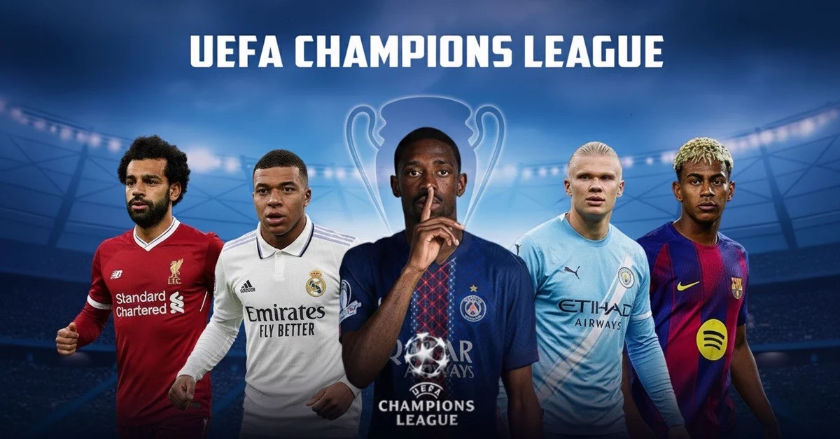 calciatori della champions league per la sezione sport di airbet